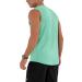 ODODOS Men's Muscle Shirt UPF 50+ Sleeveless Gym Tank Top Mint Green XXL Tall - Buy Online on GoSupps.com
