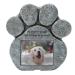 EXPAWLORER Pet Memorial Stones - Pawprint Dog Headstones with Personalized Picture Frame, Pet Memorial Gifts for Loss of Dog Grave Markers Remembrance with Sympathy Poem in Lawn Backyard