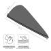 Fit Flip Hair Turban Microfiber - Quick-Drying Suction Towel - Dark Gray with Blue Seam - 1 Piece - Buy Online on GoSupps.com