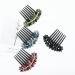 4 Pack Luxury Jeweled Crystal Rhinestone Hair Combs - Black Plastic Side French Twist Hairpins for Women - Buy Online on GoSupps.com