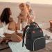 Diaper Bag Backpack: Multi-Function Baby Bag with Insulated Pockets and Large Capacity Black - Buy Online on GoSupps.com