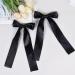 2 Pack Hair Bows for Girls and Women Large Bow Hair Clips Hair Barrette with Long Silky Satin Black Hair Accessories for Girls(Black) - Buy Online on GoSupps.com