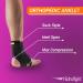 Orthopedic Anklet - X-Large Black Ankle Brace for Sprained Ankle Support & Compression Sleeve - International Shipping Available - Buy Online on GoSupps.com