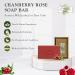 Buy ADK Natural Cranberry Rose Soap Bar - Handmade Organic Vegan Olive Oil Soap for Moisturizing Oily & Sensitive Skin - 16 oz - Buy Online on GoSupps.com