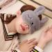 Silk Plush Bunny Grey Sleep Mask - Cute Rabbit Eye Mask for Women & Kids - Buy Online on GoSupps.com