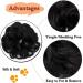 Messy Updo Hairpiece Scrunchy Scrunchie Hair Bun Extension Dark Black Curly Hair Ribbon Ponytail Extensin Donut Hair Chignons Normal Dark Black - Buy Online on GoSupps.com