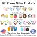 Silli Chews Cute Baby Teether Cell Phone Toy for Babies - Safe Silicone Teething Relief | Silly Chew Toy Black Bphone - Buy Online on GoSupps.com