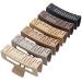 5 Inch Extra Large Hair Clips Big Claw Clips for Thick Long Curly Hair Strong Hold Jaw Clip Oversized Non-slip Square Hair Clips for Women & Girls Durable Matte XL Jumbo Claw Clips Hair Accessories with Multi Color 6 Pack Brown