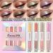 8 Colors Liquid Glitter Eyeshadow & Eyeliner Set | Sparkly Metallic Shimmer | Waterproof & Long Lasting | Glitter Eyeliner & Eyeshadow Palette - 1 Pack - Buy Online on GoSupps.com