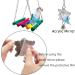 Esrise Bird Toys - Colorful Hanging Wood Bells for Conures Lovebirds & Finch | International Shipping - Buy Online on GoSupps.com