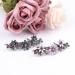 Shop Vintage Hair Clips for Women & Girls - 2-Piece Set with Glitter & Daisy Design | Elegant Hair Accessories in Pink & Dark Blue - Buy Online on GoSupps.com
