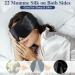 BeeVines Silk Sleep Mask - 22 Momme Mulberry Silk Eye Mask for Side Sleepers | 100% Pure Silk Adjustable Band & Blackout Design - Buy Online on GoSupps.com
