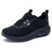 Women's Walking Shoes with Arch Support Orthotic Sneakers for Plantar Fasciitis Heel and Foot Pain Relief Tennis AllBlack Size 8 8 Aallblack