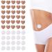 50pcs Patch Nombril Huile de Ricin 2 Styles Usage Unique Anti-Fuite Tissus Non Tiss s Pansement Huile de Ricin Auto-Adh sifs Patch Uniquement(Blanc et Couleur de Peau)