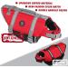 Emust XL Dog Chest Reflective & Adjustable Vest - Enhanced Buoyancy & Rescue Handle for Swimming - Red - Buy Online on GoSupps.com
