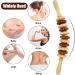 41cm Wooden Massage Roller - Anti-Cellulite Fascia Roll with Handle for Neck Legs & Back Relief - Buy Online on GoSupps.com