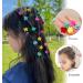 Hanyousheng 200Pcs Multicolor Hair Ties and 15Pcs Mini Hair Clips Set for Girls and Women - Buy Online on GoSupps.com