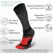 Buy Piarini Unisex Ski Socks - Breathable Merino Wool Knee Socks for Winter Sports | 2 Pairs Size 35-38 Black & Red - Buy Online on GoSupps.com