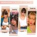 Morica 100% Human Hair Clip in Bangs - Wispy Fringe with Temples, Air Bangs for Daily Wear (A-Black Brown) - Buy Online on GoSupps.com