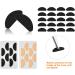 Jinlaili 40 Pairs Self-Adhesive D-Shaped Glasses Nasal Pads - Foam Cushions for Comfort | Skin Color & Black - Buy Online on GoSupps.com