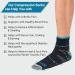 360 Relief Compression Ankle Socks for Sprained Ankle Support | Arch Pain Plantar Fasciitis Relief | L/XL Black/Blue with Mesh Laundry Bag - Buy Online on GoSupps.com