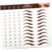 Beavorty 20 Sheets Eyebrow Stickers Authentic Eyebrow Makeup Eyebrow Simulation Eyebrow Fake Eyebrows 1 count (Pack of 1) Brownx4pcs - Buy Online on GoSupps.com