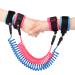 2.5M Anti Lost Wrist Link Belt 360 Rotate Security Elastic Wire Rope for Baby and Toddler Reins Safety Leash Wristband/Hand Harness for Walking and Travel Outside Blue+Pink