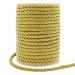 Tenn Well 5mm Twisted Cord Trim, 59 Feet Gold Decorative Rope for Curtain Tieback, Upholstery, Honor Cord, Home Decor