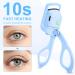 Rechargeable Heated Eyelash Curler - Quick Easy & Natural Curls | Handheld Electric Rizador de Pesta as (Blue) | Long-Lasting Makeup Solution - Buy Online on GoSupps.com