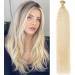 22" SEGO Pre Bonded Human Hair Extensions I Stick Tip 0.5g*100 Strands #60 Platinum Blonde 100% Real Remy Keratin Hair Extensions Straight (50g) - Buy Online on GoSupps.com