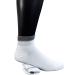 Yomandamor Men's Bamboo Diabetic Socks/Health Socks 6 Pairs 38-46 White with Grey Tip