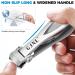 Premium Toenail Clippers for Men & Seniors | No Splash Nail Clippers with Catcher | Wide 17mm Opening for Thick Nails - Mess Free Design - Buy Online on GoSupps.com