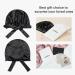 LilySilk Black Silk Sleeping Cap for Women - Stretchy Night Cap for Curly Hair - 100% Real Silk Bonnet Sleep Cap - Buy Online on GoSupps.com