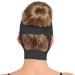 Neck Chin Compression Garment Strap Bandage | Face Slimmer Double Chin Wrap Black - Buy Online on GoSupps.com