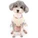 Zunea Floral Dog Dress for Small Dogs | Summer Princess Puppy Dress | Cute Fancy Skirt for Female Pups | Chihuahua Yorkie Apparel Beige - Buy Online on GoSupps.com