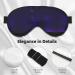 Purple Starry Sky Print Unisex Sleeping Eye Mask - Soft Comfortable Light-Blocking for Restful Sleep - Buy Online on GoSupps.com