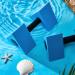 4 Pcs Triangular Aquatic Exercise Dumbbells Set - Blue EVA Foam Water Weights for Pool Exercise - Resistant Water Aerobics Equipment - Buy Online on GoSupps.com