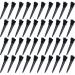SIOPPKIK 40 Pieces DuckBill Hair Clips 1.7 Inch Black DuckBill Hairdresser Hair Clips Metal Clamps Hair Clamps Hairdresser Hair Clips Alligator Curl Hair Clips with Holes for Hair Clips Women Girls