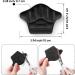Sibba 2Pairs Heel Grip Cushion Pads - Self-Adhesive Shoe Inserts for Improved Fit and Comfort in Black - Buy Online on GoSupps.com