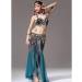 Belly Dance Practice Costume Set - Medium Green Skirt and Tribal Top - Buy Online on GoSupps.com