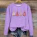 Yihaojia Holiday Shirt Women Christmas Tree Sweatshirt Teen Girls Cute Print Round Neck Pullover Tops Plus Size Xmas Blouse Purple Large - Buy Online on GoSupps.com