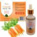 Fausta Natural Carrot Face Serum Vitamin A & Antioxidant Rich Formula Deep Hydration Brightening & Anti-Aging Support Daily Facial Oil for Radiant Youthful Skin 1.69 oz / 50g - Buy Online on GoSupps.com