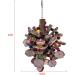 Bird Toys for Large Birds - Natural Peppered Wood for African Grey Parrots, Macaws, Cockatoos, Amazon Parrot - Aviary Hanging Chew Toys - Buy Online on GoSupps.com