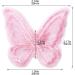 PAGOW 30pcs Butterfly Lace Trim Organza Patches - Double Layer Embroidery Sewing Craft Applique in Pink for Wedding & Hair Accessories - Buy Online on GoSupps.com