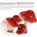DECHOUS 18 Pcs Simulated Mushroom Emulation Mushroom Flower Pot Bonsai Decor Simulation Mini Mushroom Glass Faux Artificial Plants Indoor Mini Froth Adornment Delicate Child Iron Wire Food Assorted Colorx3pcs 9X8CMx3pcs - Buy Online on GoSupps.com
