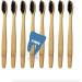 Organic BPA-Free Bamboo Toothbrush - Biodegradable 8-Pack Black - Soft Bristle - Buy Online on GoSupps.com