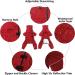 Shop Minezi Waterproof High Collar Dog Raincoat Set - Red X-Large (46-49cm) with Reflective Strips & Zippers - Perfect for All Breeds - Buy Online on GoSupps.com