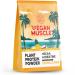Vegan Muscle Protein Shake - Tropical - vegan protein powder with 18g protein BCAA and creatine - 600g powder tropical 600 g (1 Pack)