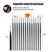 15-Part Multifunctional Painter Brush Set - Watercolor Acrylic & Nail Art Brushes for Detail Painting - Buy Online on GoSupps.com