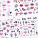 12 Sheets Nail Stickers Kalolary Water Transfer Nail Art Sticker Decals Lips Women Girl Colorful Slider for Dating Decor Manicure Nail Art Decorations - Buy Online on GoSupps.com